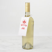 ハッピーカナダデイボトルハンガー ボトルネックタグ (アングル)