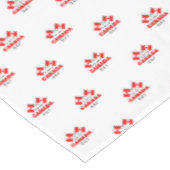 ハッピーカナダデイレッドホワイトカナダフラッグスモール テーブルクロス (アングル)