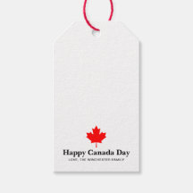 ハッピーカナダデイレッドメープルリーフとカスタム文字