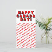 ハッピーカナダデイ文字画像 (スタンド正面)