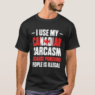 ハッピーカナダデーおもしろいカナダムースビーバー国旗 Tシャツ