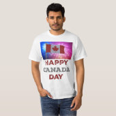 ハッピーカナダデー花火 Tシャツ (正面フル)