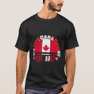 ハッピーカナダデー2023カナダの歴史 Tシャツ
