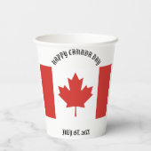 ハッピーカナダデー7月1日パーティー 紙コップ (裏面)