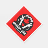 ハッピーカナダデー7月1日 スタンダードランチョンナプキン (角)