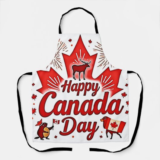 ハッピーカナダデー! エプロン (正面)
