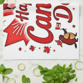 ハッピーカナダデー！ キッチンタオル (折り畳み)