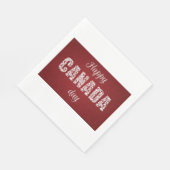 ハッピーカナダデー スタンダードランチョンナプキン (角)