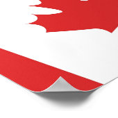 ハッピーカナダデー、7月1日のポスター。カナダ国旗 ポスター (角)