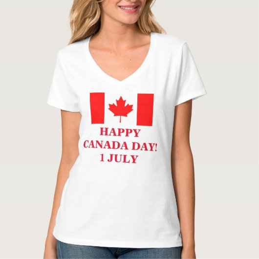 ハッピーカナダデー! Tシャツ (正面)