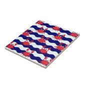 ハッピーカニのパターン タイル (側面)