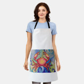 ハッピーカニエプロン エプロン (着用した状態)