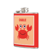 ハッピーカニカスタムモノグラムフラスコ フラスク (左)