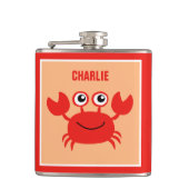 ハッピーカニカスタムモノグラムフラスコ フラスク (正面)