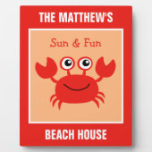 ハッピーカニカスタム文字プラーク フォトプラーク (正面)