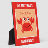 ハッピーカニカスタム文字プラーク フォトプラーク (側面)