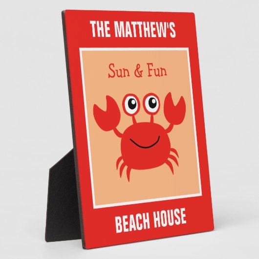 ハッピーカニカスタム文字プラーク フォトプラーク (側面)