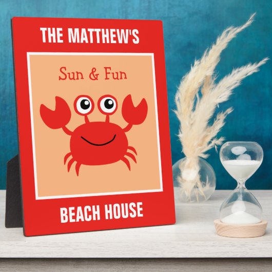 ハッピーカニカスタム文字プラーク フォトプラーク (側面)