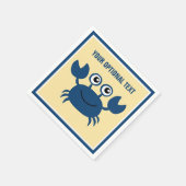 ハッピーカニカスタム文字 スタンダードカクテルナプキン (角)