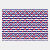 ハッピーカニ模様 ラッピングペーパーシート (正面)