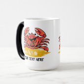 ハッピーカニ（編集可能） モーフィングマグカップ (正面左)