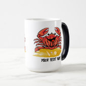 ハッピーカニ（編集可能） モーフィングマグカップ (正面右)