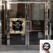 ハッピーカボチャのスパイスウィンドウ ウィンドウサイン (オフィスドア)