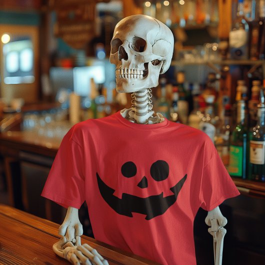 ハッピーカボチャ顔の衣装 Tシャツ