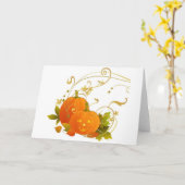 ハッピーカボチャ カード (黄色い花)