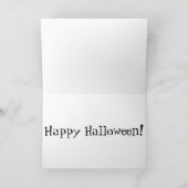 ハッピーカボチャ、ハロウィーン折り畳みグリーティングカード カード (内部)