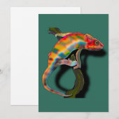 ハッピーカメレオン 招待状 (正面/裏面)