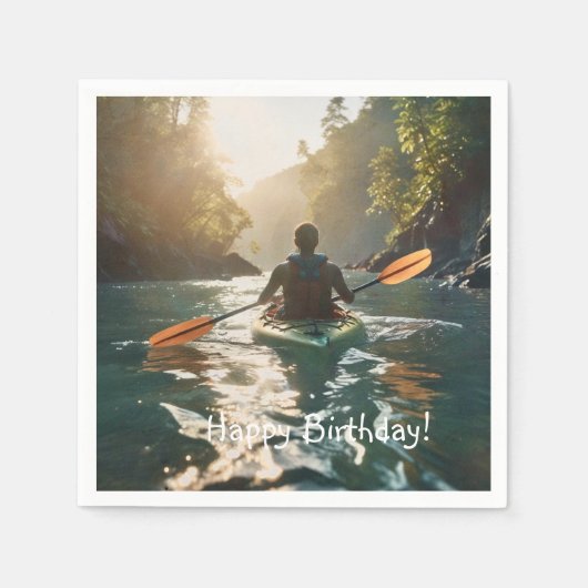 ハッピーカヤック スタンダードカクテルナプキン (正面)