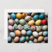 ハッピーカラフルイースターエッグ ポストカード (正面/裏面)
