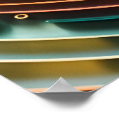 ハッピーカラフルドルフィンバレンタインデー ポスター (角)