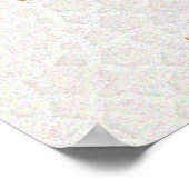 ハッピーカラフルノウズムバラク魚のオリエントパターン ポスター (角)