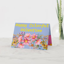 ハッピーカラフルバレンタイン ポストカード