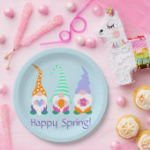 ハッピーカラフル春格言の挨拶 ペーパープレート (パーティー)