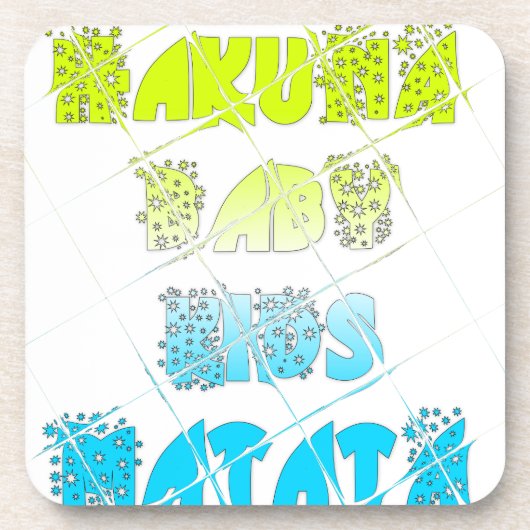 ハッピーカラーズハクナマタタハクナマタギフトスターズ コースター (正面)