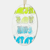 ハッピーカラーズハクナマタタハクナマタギフトスターズ セラミックオーナメント (左)