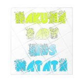 ハッピーカラーズハクナマタタハクナマタギフトスターズ ノートパッド (正面)