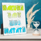 ハッピーカラーズハクナマタタハクナマタギフトスターズ フォトプラーク (側面)