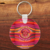 ハッピーカラーズメリークリスマスハッピーニューイヤーデザイン キーホルダー (正面)