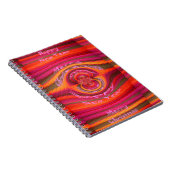 ハッピーカラーズメリークリスマスハッピーニューイヤーデザイン ノートブック (右側)