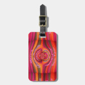 ハッピーカラーズメリークリスマスハッピーニューイヤーデザイン ラゲッジタグ (正面縦)