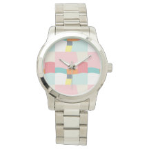 ハッピーカラーパターン – ピンク，ターコイズ，オレンジ，