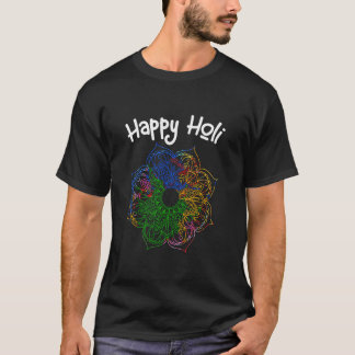 ハッピーカラーフェスティバルハッピーホリ2023ヒンズー語 Tシャツ