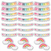 ハッピーカラー |ウィークエンドバンティングプランナースタンプ シール (正面)