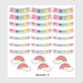 ハッピーカラー |ウィークエンドバンティングプランナースタンプ シール (シート)