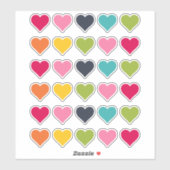 ハッピーカラー |ハートプランナースタンプ シール (シート)