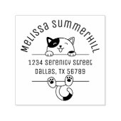 ハッピーカリコキャットアーチアドレス2 セルフインキングスタンプ (デザイン)